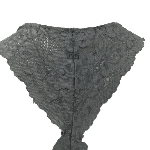 Intimately Free People Blue Gray Lace Bralette Size M Stretch Bra Racerback 2 - Picture 14 of 15